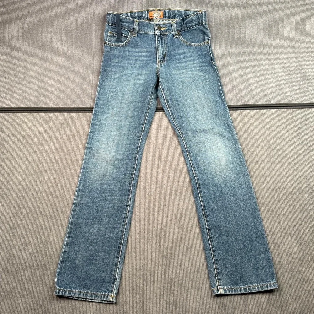 Old Navy Boys Skinny Jeans Medium Wash Blue Denim Adjustable Waist Sz 12 Regular